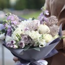 Букет Зимняя Сказка - с добавлением зелени - миниатюра 