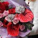 Букет Красный бархат - с доставкой по Минску - миниатюра