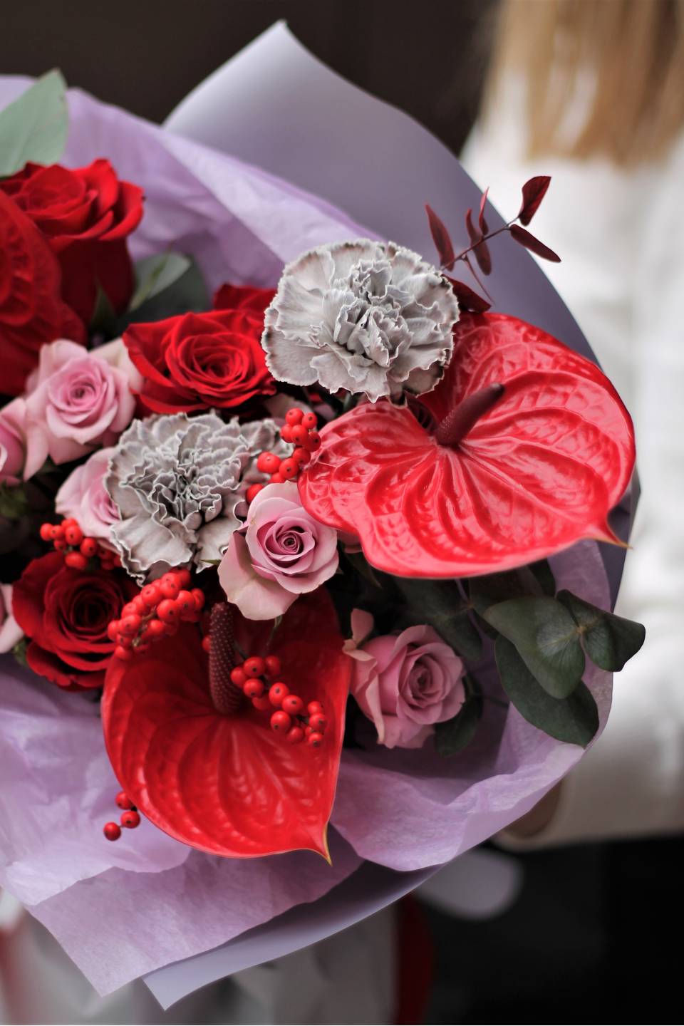 Букет Красный бархат - с доставкой по Минску