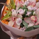 Букет Приключение - с добавлением зелени - миниатюра 