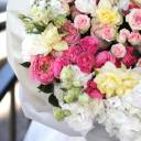 Букет Нежные чувства  - с добавлением зелени - миниатюра 