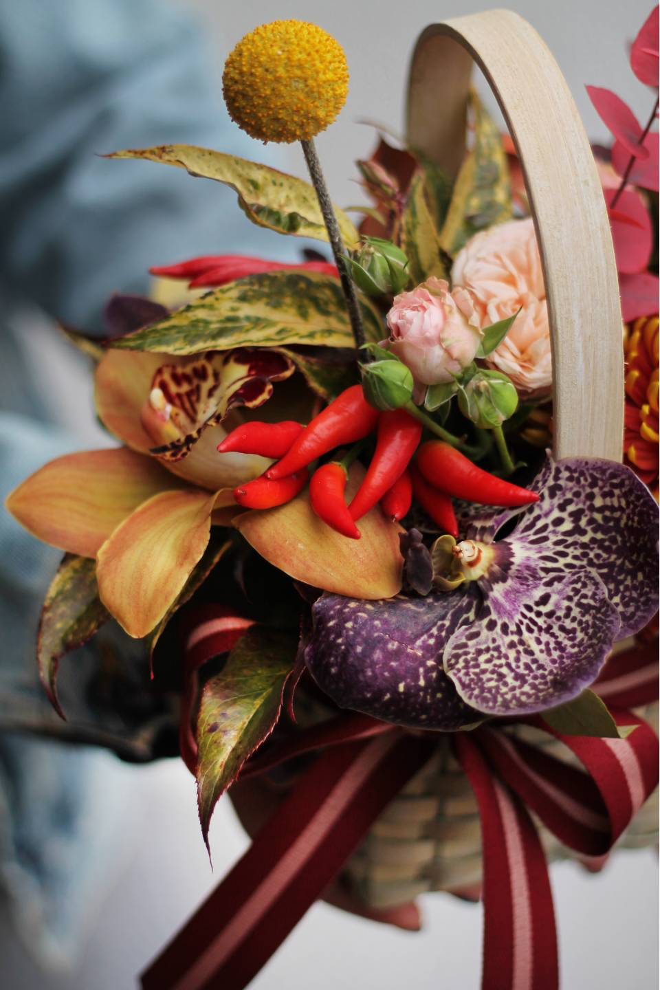 Композиция Бигуди - подарочное оформление