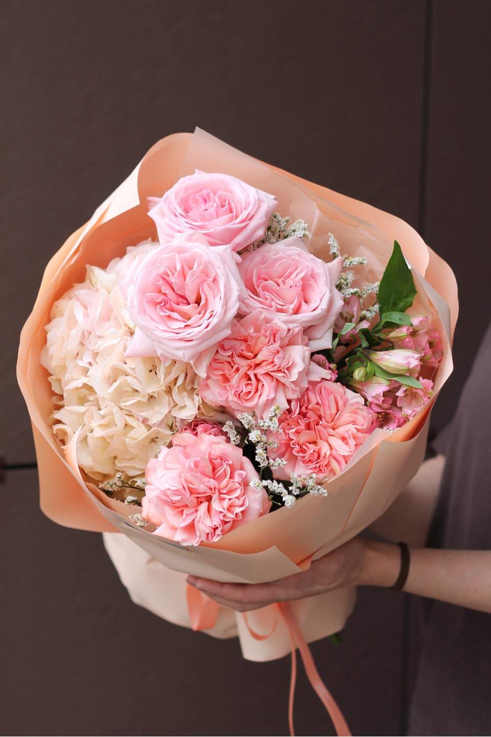 Букет Френч - с добавлением зелени