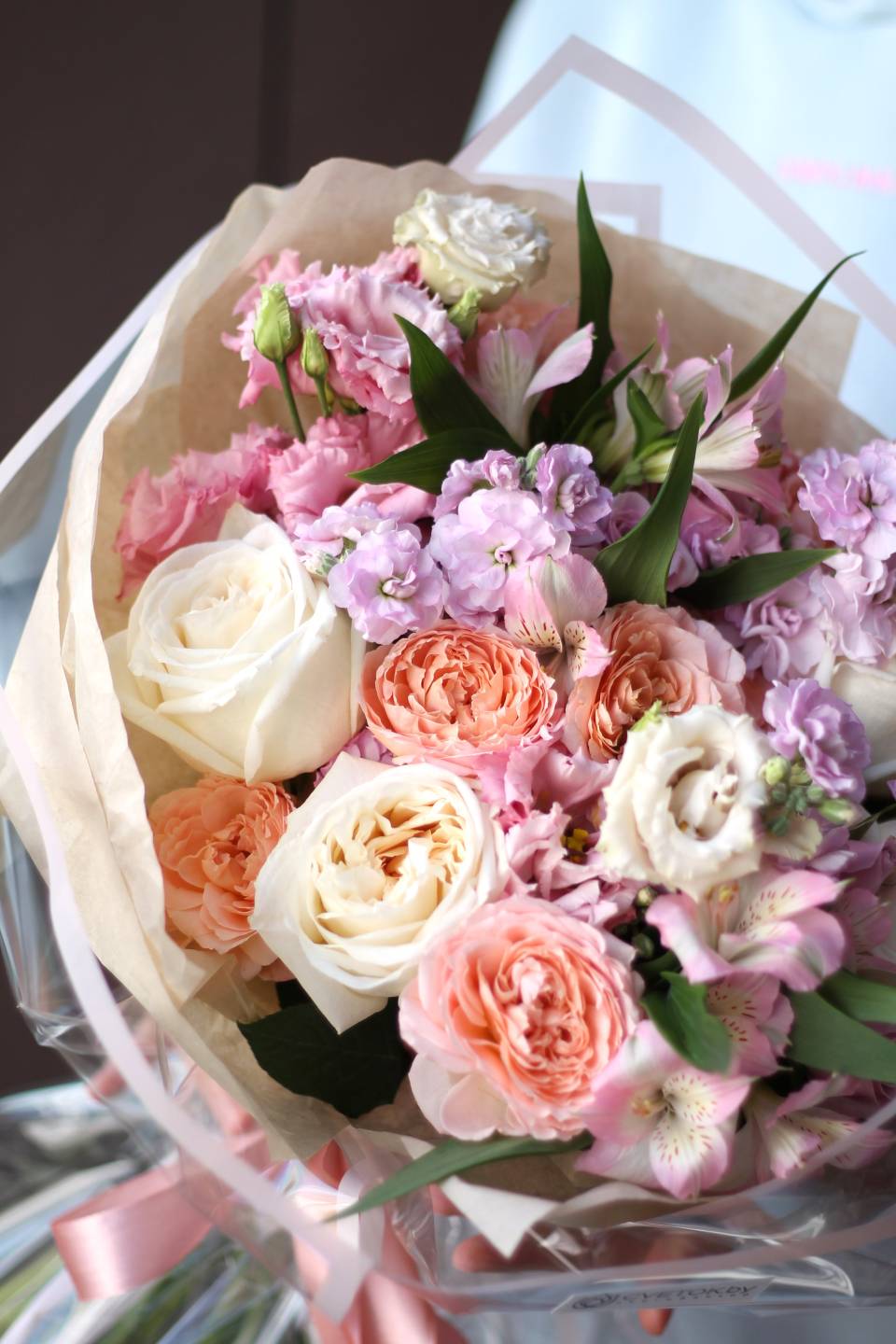 Букет Ванильный фреш - подарочное оформление