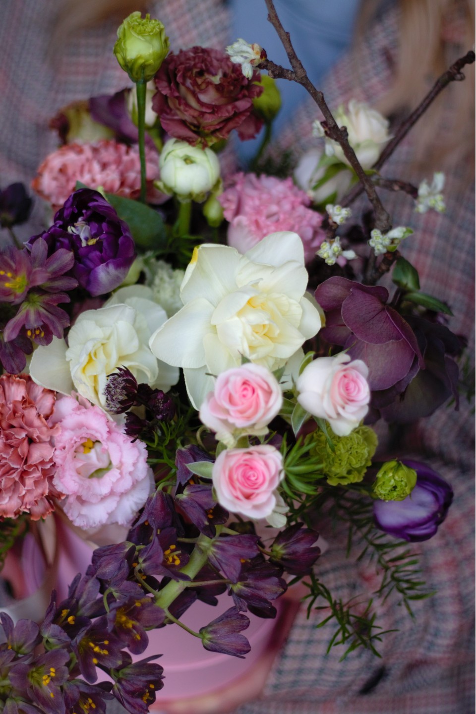 Композиция Кунцит - подарочное оформление