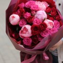 Букет Пурпур - подарочное оформление - миниатюра