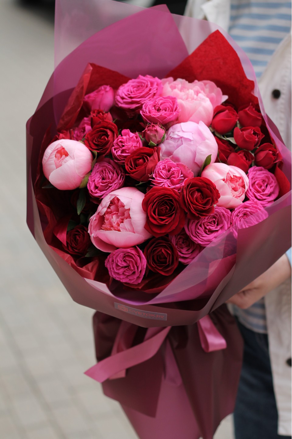 Букет Пурпур - подарочное оформление