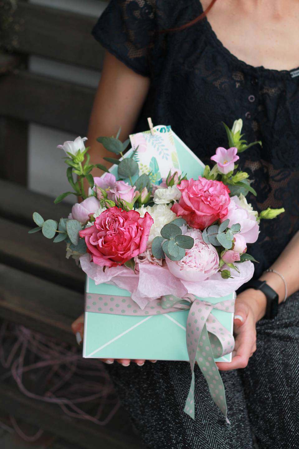 Конверт Розовый звон - подарочное оформление