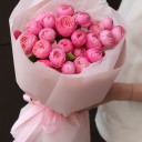 Букет Поцелуй ангела - с добавлением зелени - миниатюра 