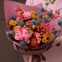 Букет Крайола - с добавлением зелени - миниатюра 