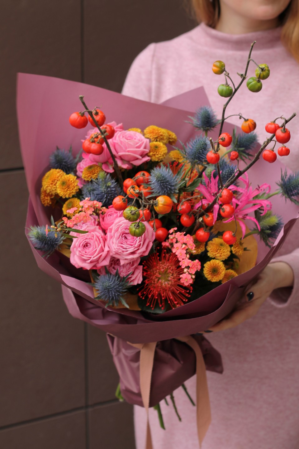 Букет Крайола - с добавлением зелени