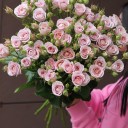 Роза кустовая Надя Дуран - подарочное оформление - миниатюра