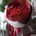 Монобукет из роз Фридом 60см - миниатюра