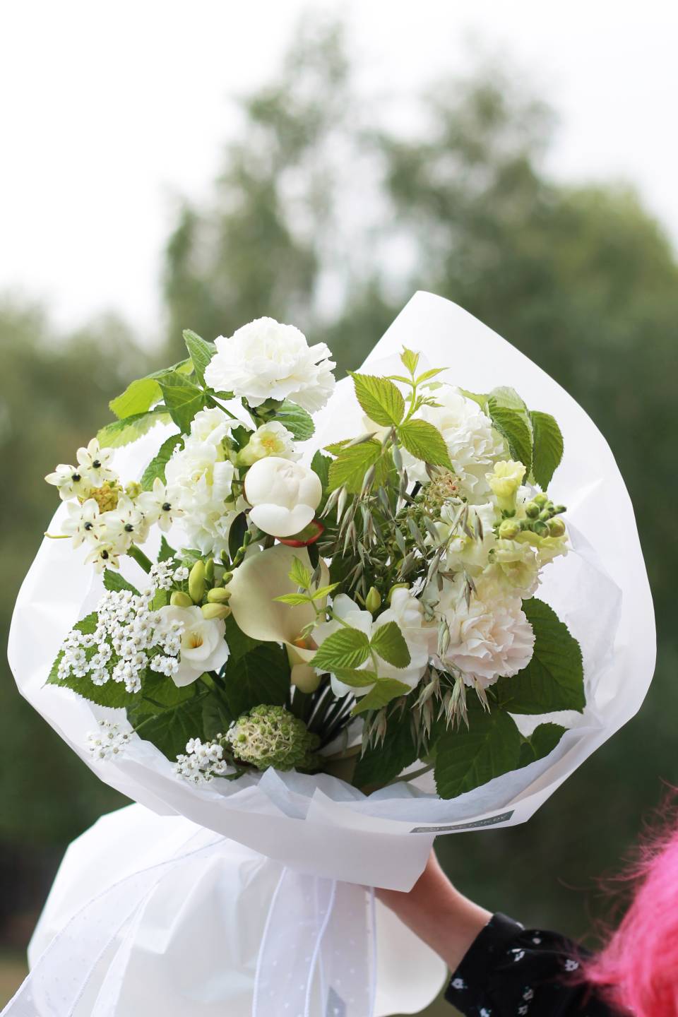 Букет Кассея - с добавлением зелени