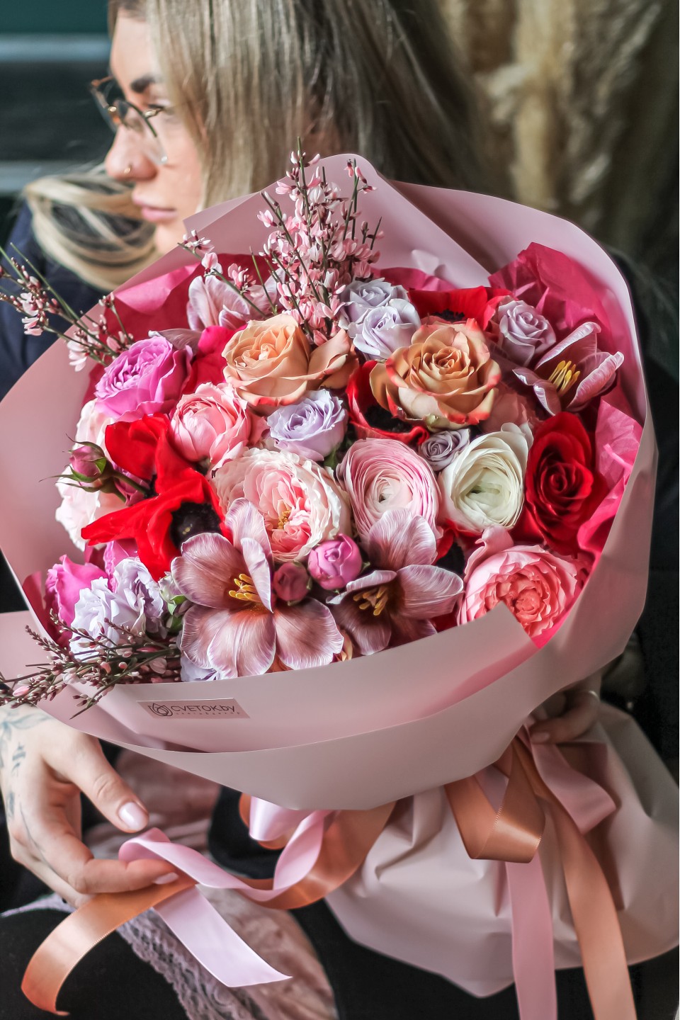 Букет Цветочное Кружево - с доставкой по Минску