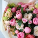 Букет Ферреро Роше - с добавлением зелени - миниатюра 