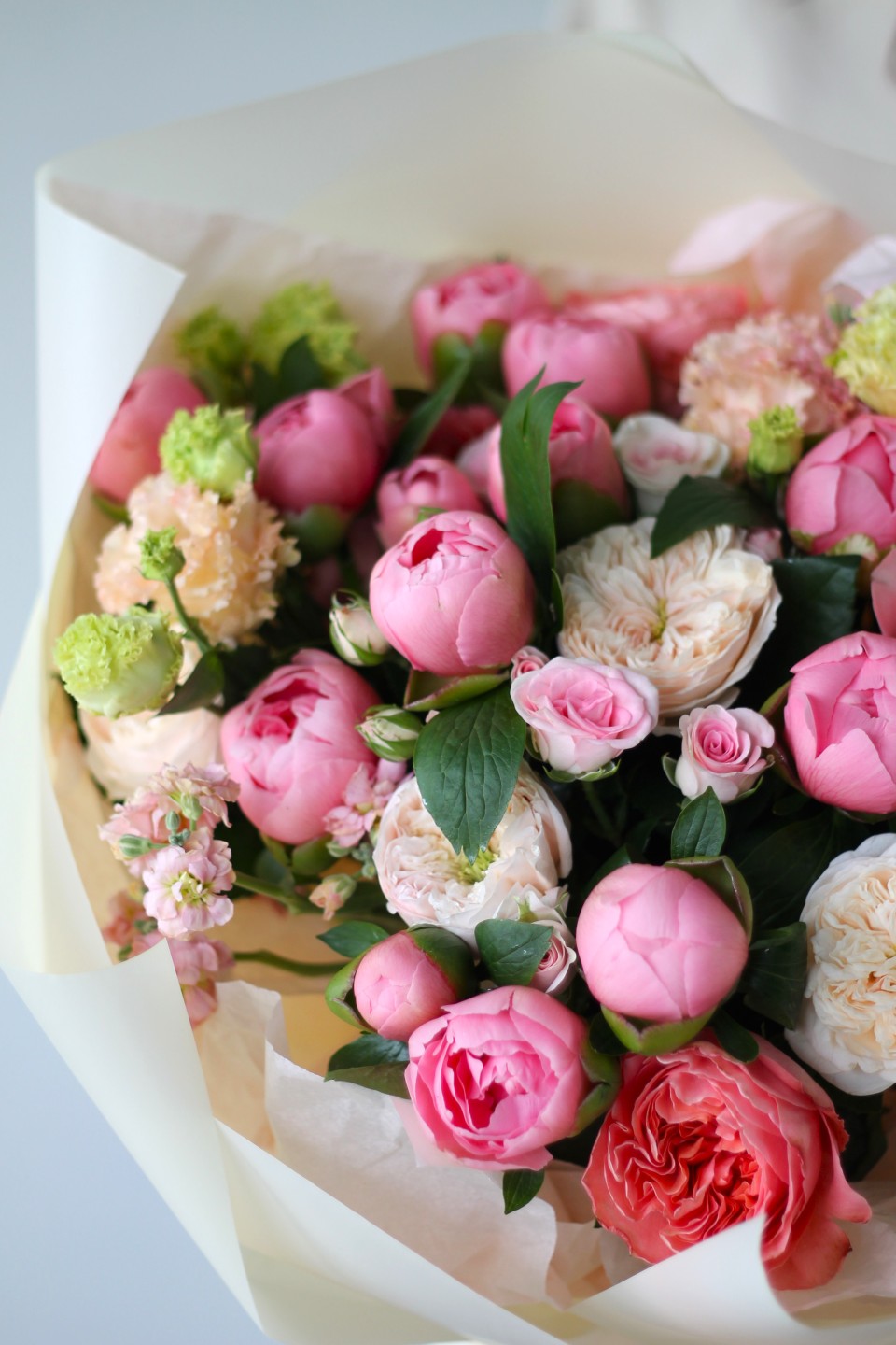 Букет Ферреро Роше - с добавлением зелени