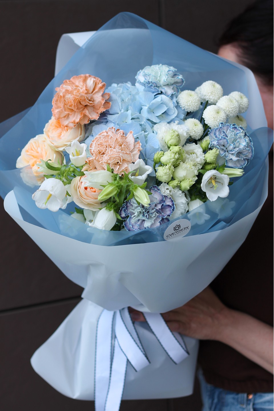 Букет Орфей - с добавлением зелени