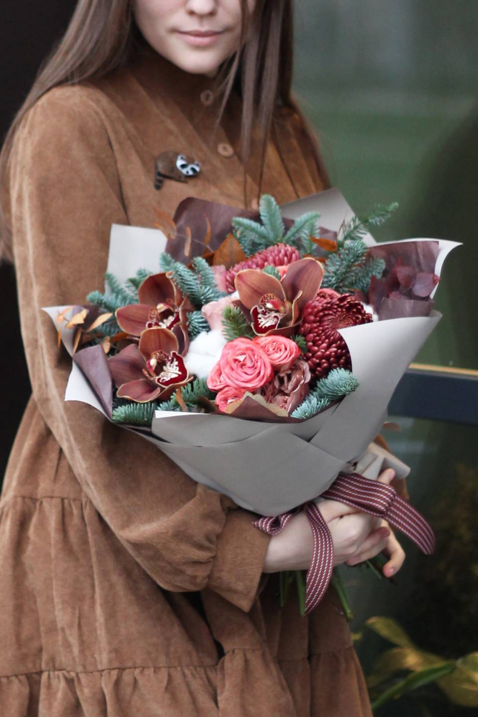 Букет Шоколадный Цимбидиум - с доставкой по Минску