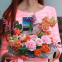 Конверт Оранжевое Мгновение - с добавлением зелени - миниатюра 