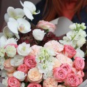 Букет Пышное торжество - с добавлением зелени - миниатюра 