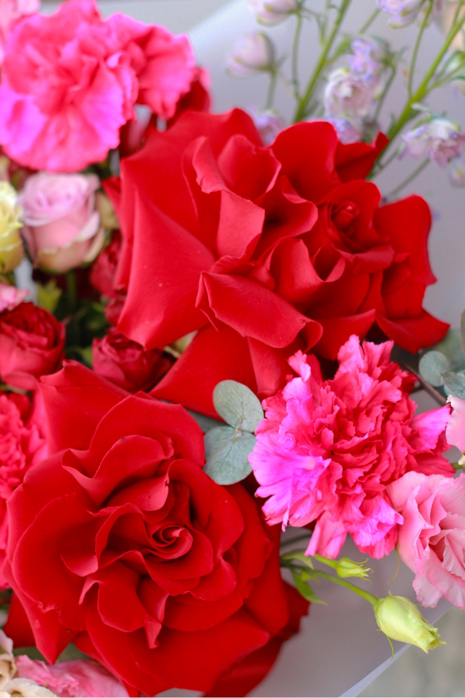 Букет Леди Роуз - с добавлением зелени