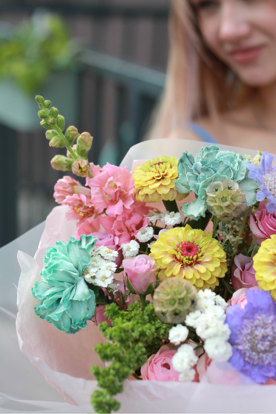 Букет Луговые Краски - подарочное оформление