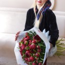 Букет Бердский Рубин - с добавлением зелени - миниатюра 