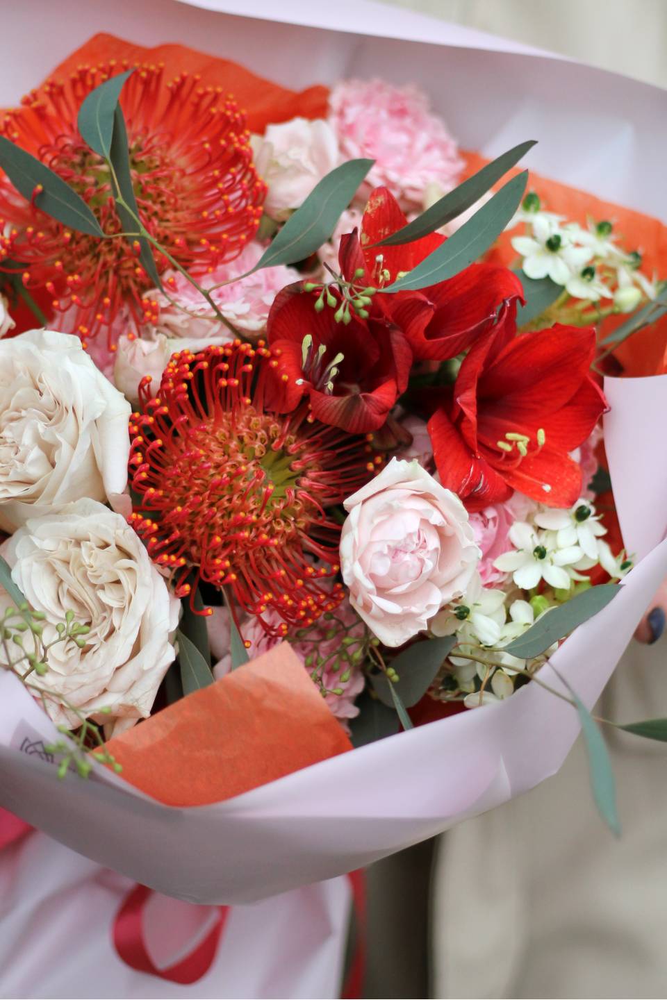 Букет Арден - с добавлением зелени