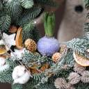 Новогодний венок Зумбул - подарочное оформление - миниатюра