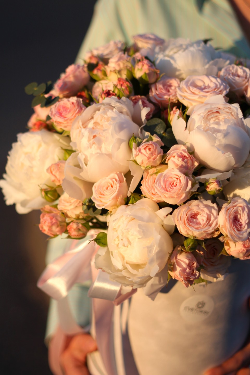 Коробка Кринолин - с добавлением зелени