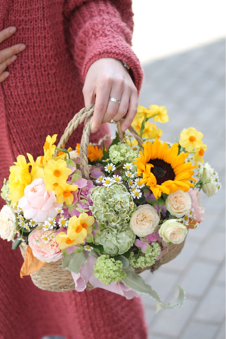 Корзиночка Санни - с добавлением зелени