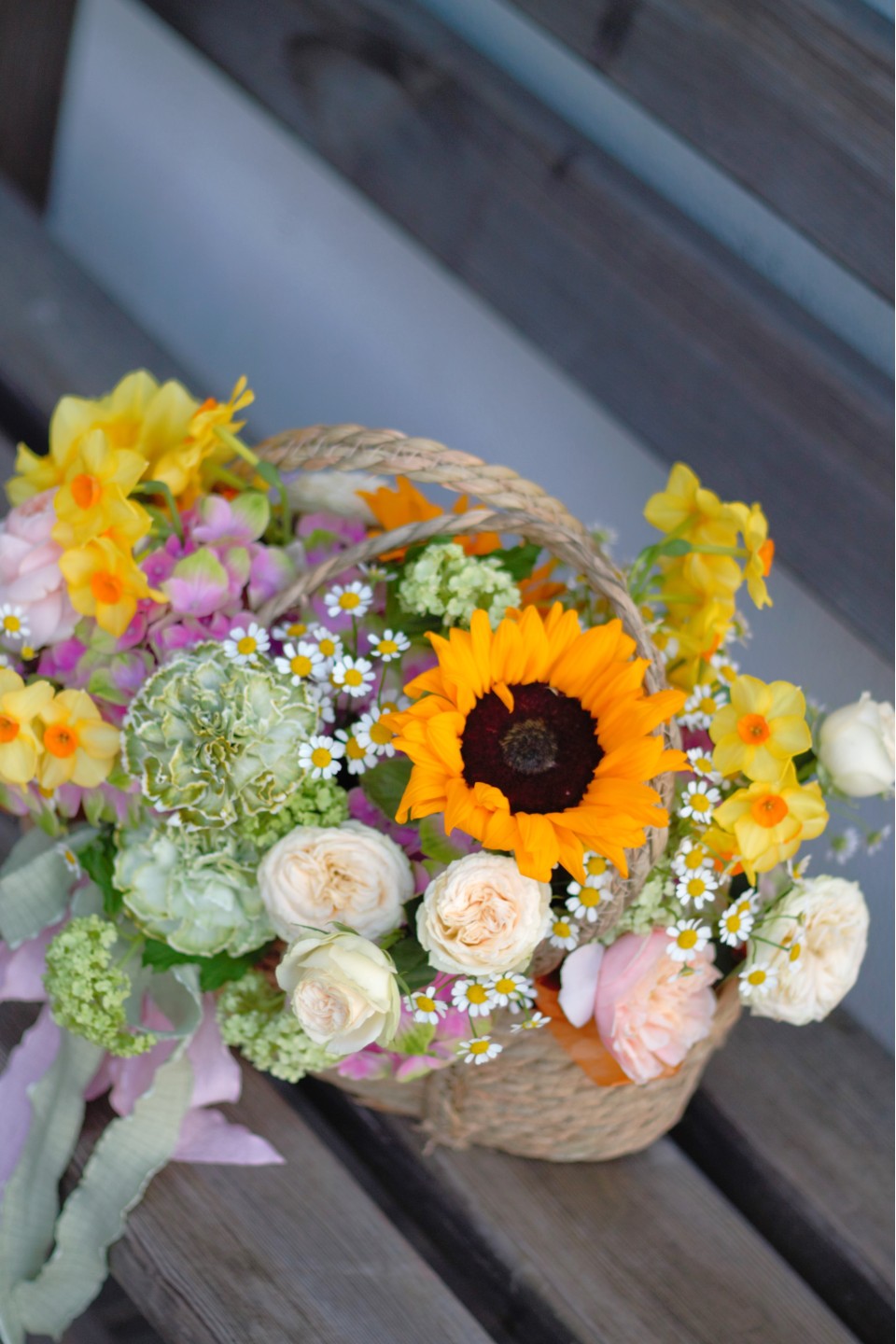 Корзиночка Санни - подарочное оформление