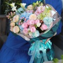 Букет Космическая пыль - подарочное оформление - миниатюра