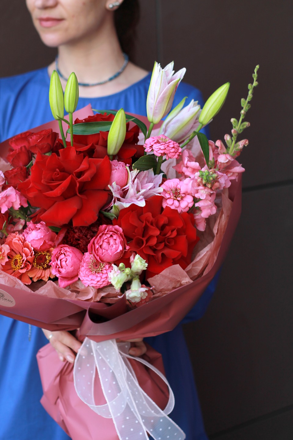 Букет Элайна - с добавлением зелени