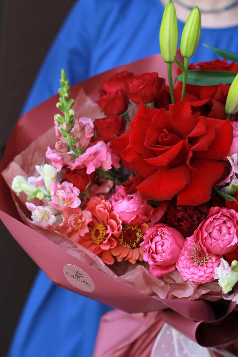 Букет Элайна - подарочное оформление