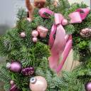 Венок новогодний Лиловая Сказка - с доставкой по Минску - миниатюра