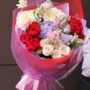 Букет Огненные Краски - подарочное оформление - миниатюра