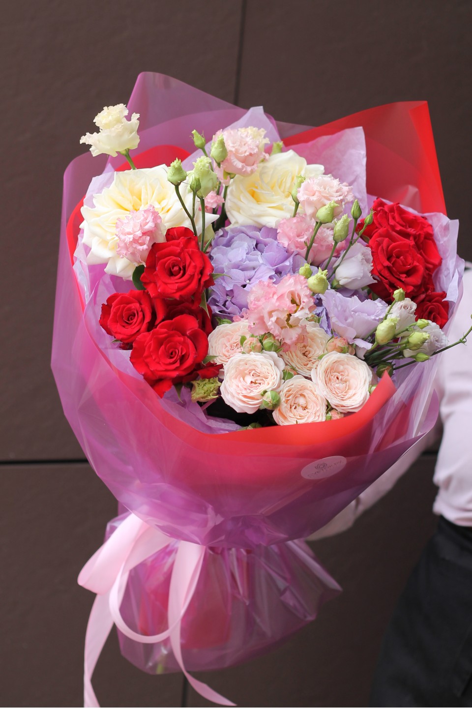 Букет Огненные Краски - подарочное оформление