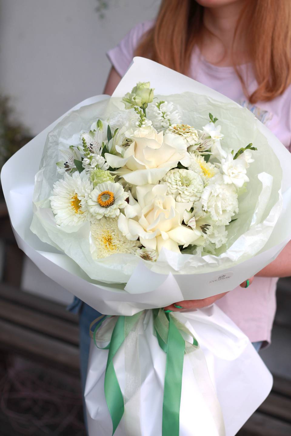 Букет Воздушная тюль - подарочное оформление