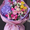 Букет Кивано - с добавлением зелени - миниатюра 