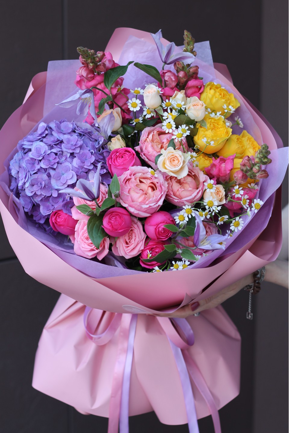 Букет Кивано - с добавлением зелени