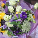 Букет Солнечная Радуга - с добавлением зелени - миниатюра 