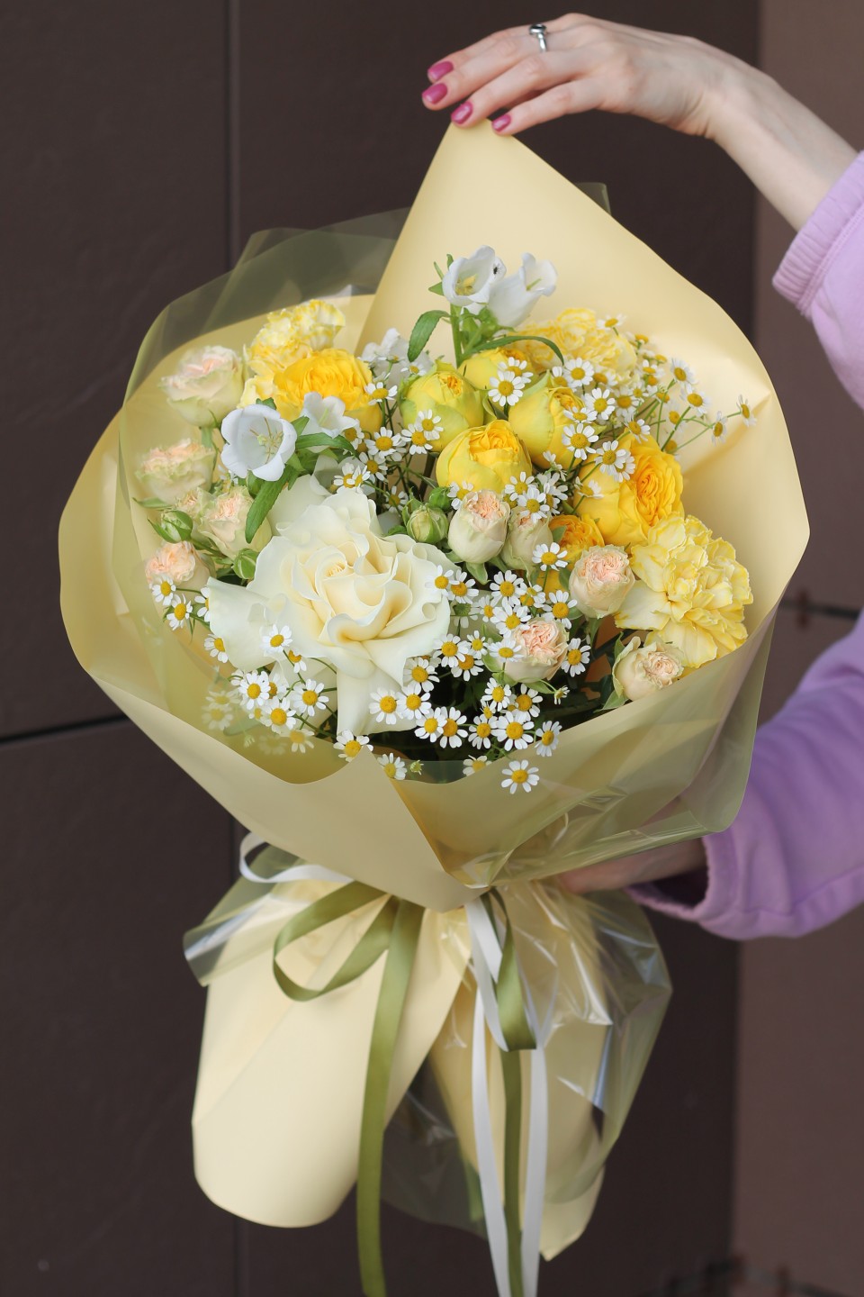 Букет Лимончик - подарочное оформление