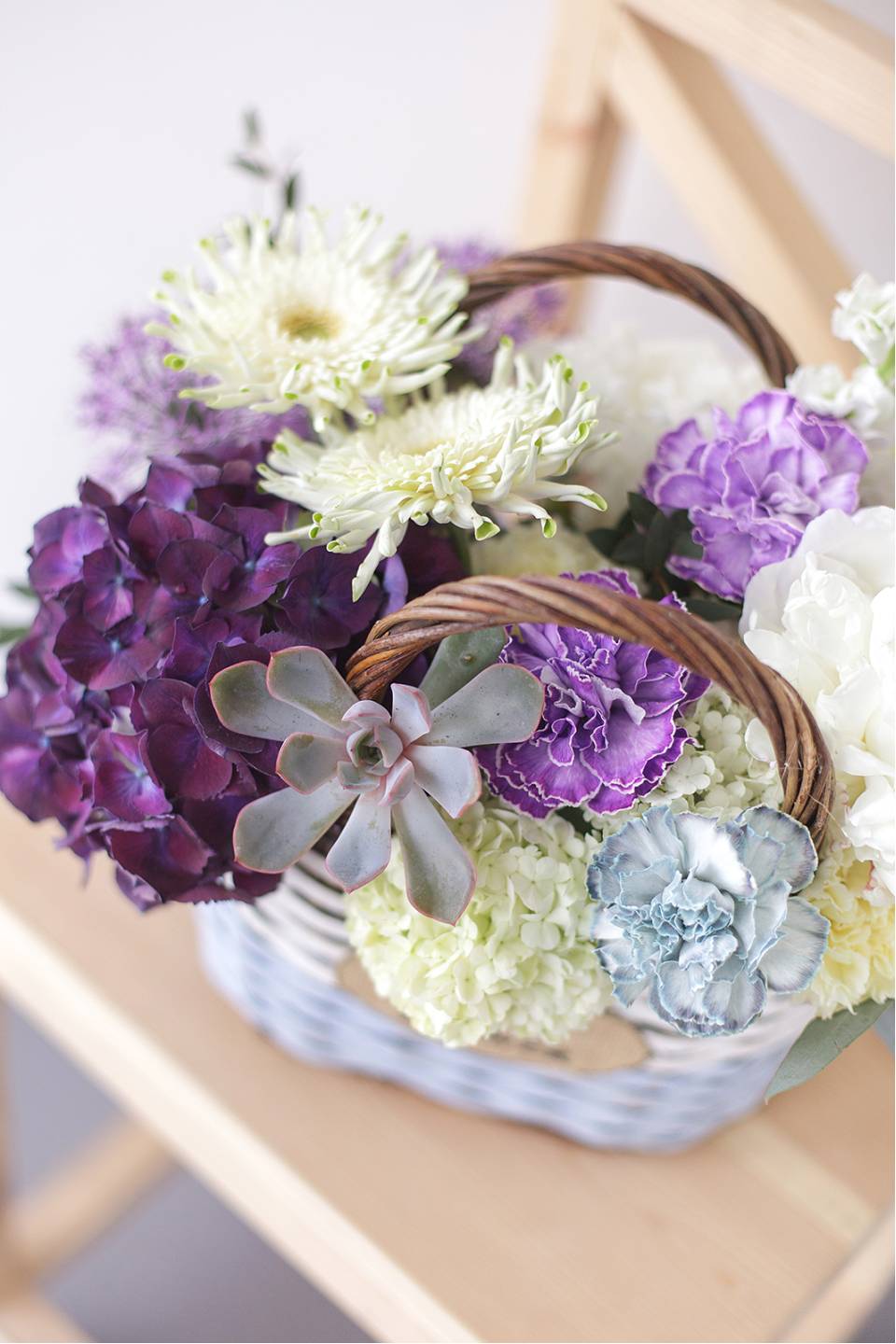 Корзина Элис - с добавлением зелени