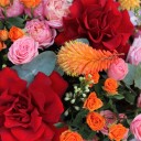 Цветочная корзина Красный Пейзаж - с доставкой по Минску - миниатюра