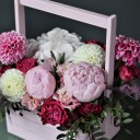 Композиция Малиновый десерт - быстрая доставка в Минске - миниатюра