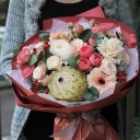 Букет Снеженика - подарочное оформление - миниатюра