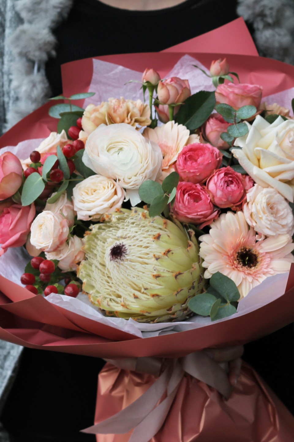 Букет Снеженика - подарочное оформление