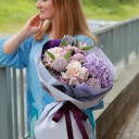 Букет Вслед за ночью - подарочное оформление - миниатюра